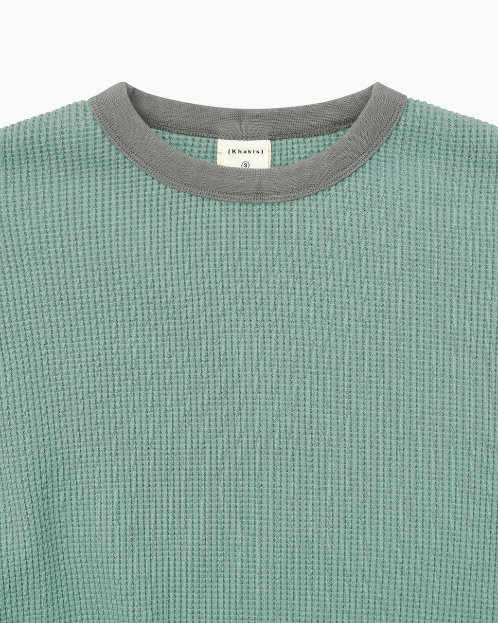 Khakis - Waffle Crewneck (Dusty Teal) product image 2 | TRAB K-Fashion Australia