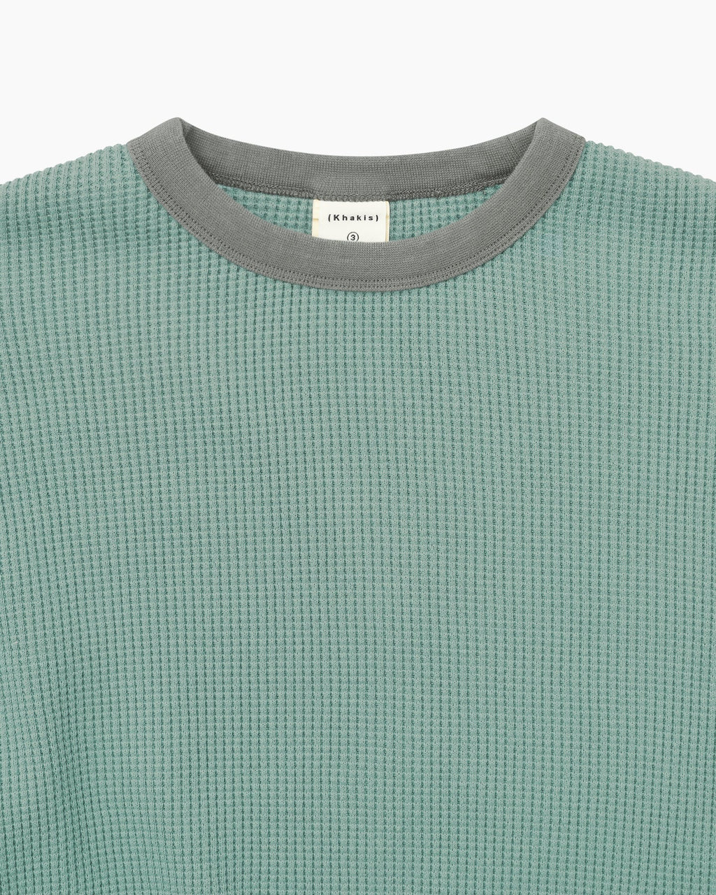 Khakis - Waffle Crewneck Dusty (Teal) product image 2 | TRAB K-Fashion Australia