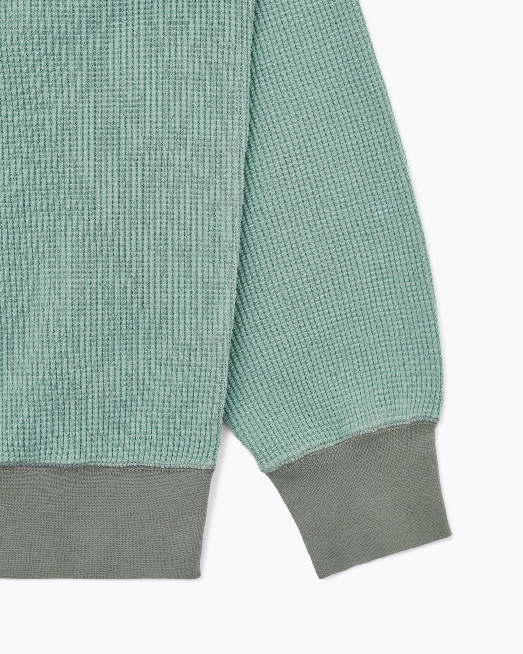 Khakis - Waffle Crewneck (Dusty Teal) product image 3 | TRAB K-Fashion Australia