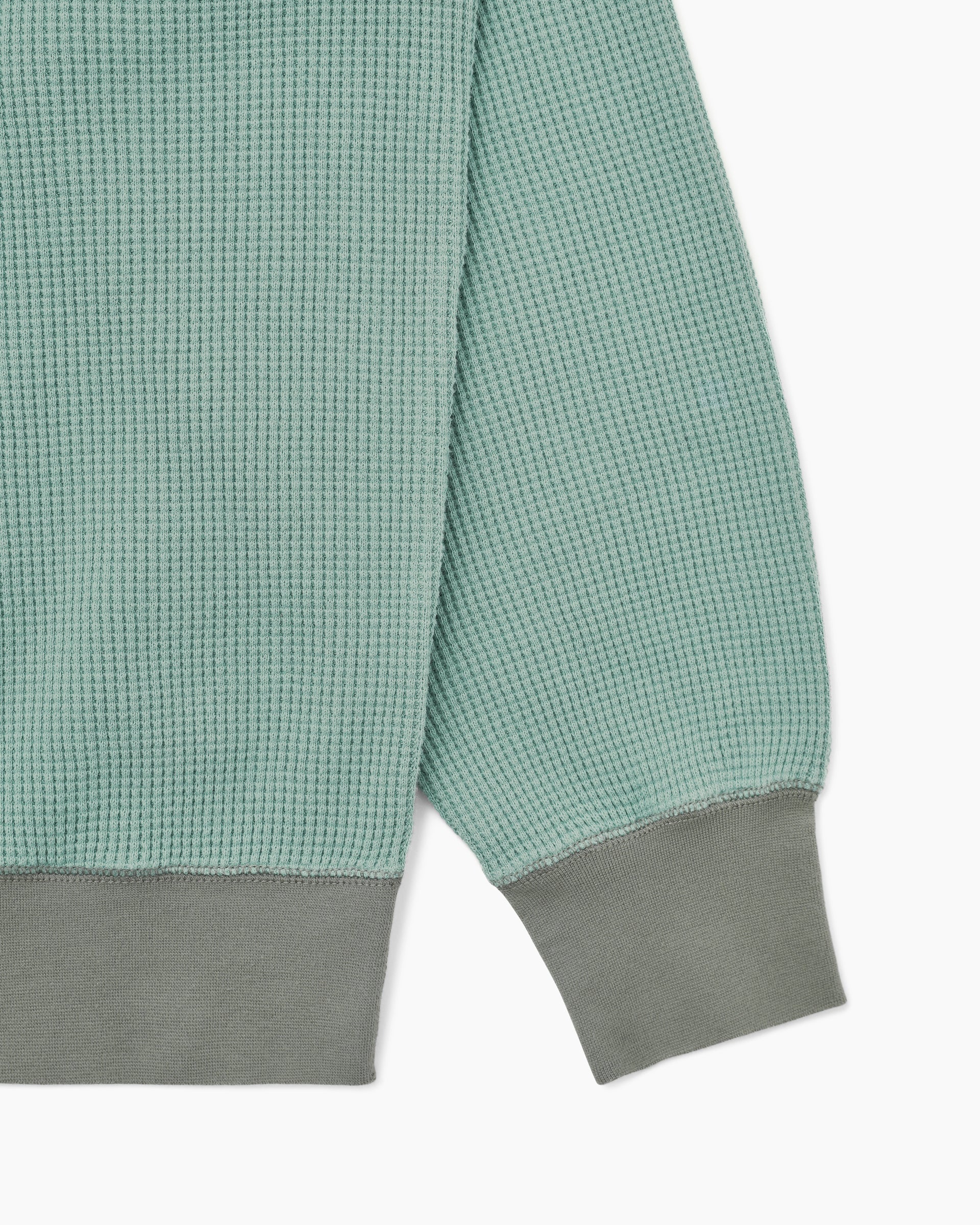 Khakis - Waffle Crewneck (Dusty Teal) product image 3 | TRAB K-Fashion Australia