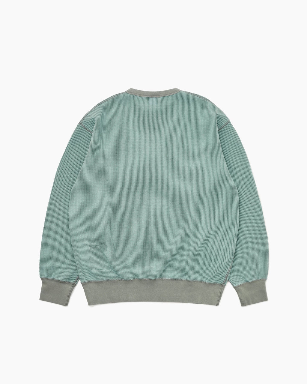 Khakis - Waffle Crewneck Dusty (Teal) product image 4 | TRAB K-Fashion Australia