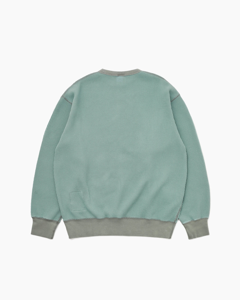 Khakis - Waffle Crewneck (Dusty Teal) product image 4 | TRAB K-Fashion Australia