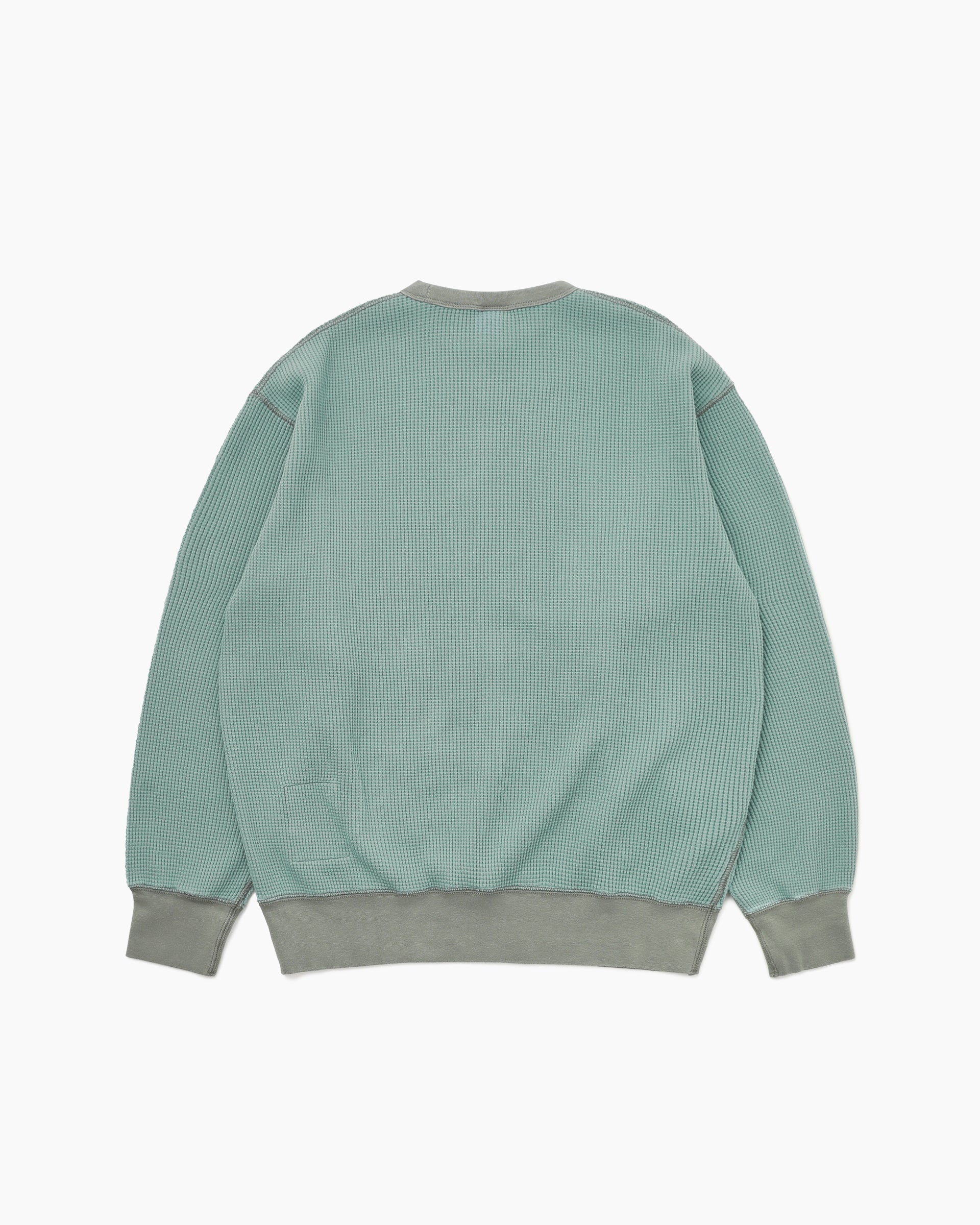 Khakis - Waffle Crewneck (Dusty Teal) product image 4 | TRAB K-Fashion Australia
