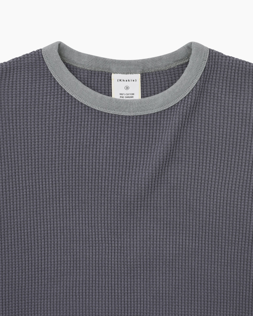 Khakis - Waffle Crewneck (Faded Black) product image 2 | TRAB K-Fashion Australia