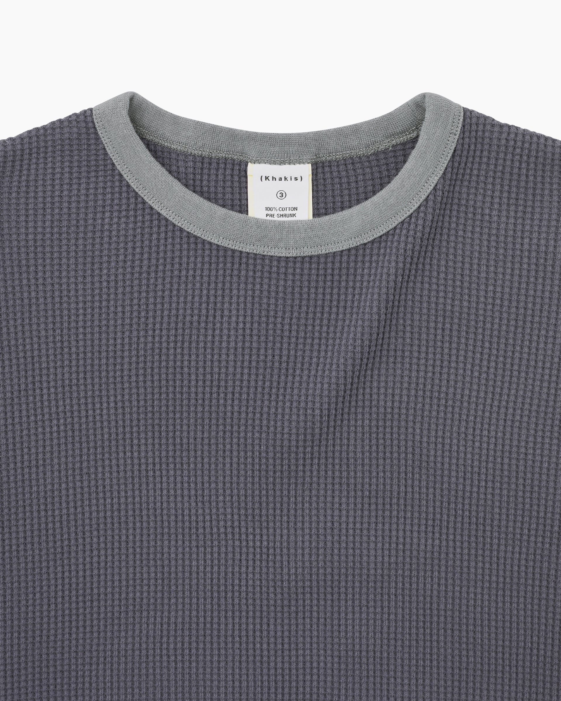 Khakis - Waffle Crewneck (Faded Black) product image 2 | TRAB K-Fashion Australia