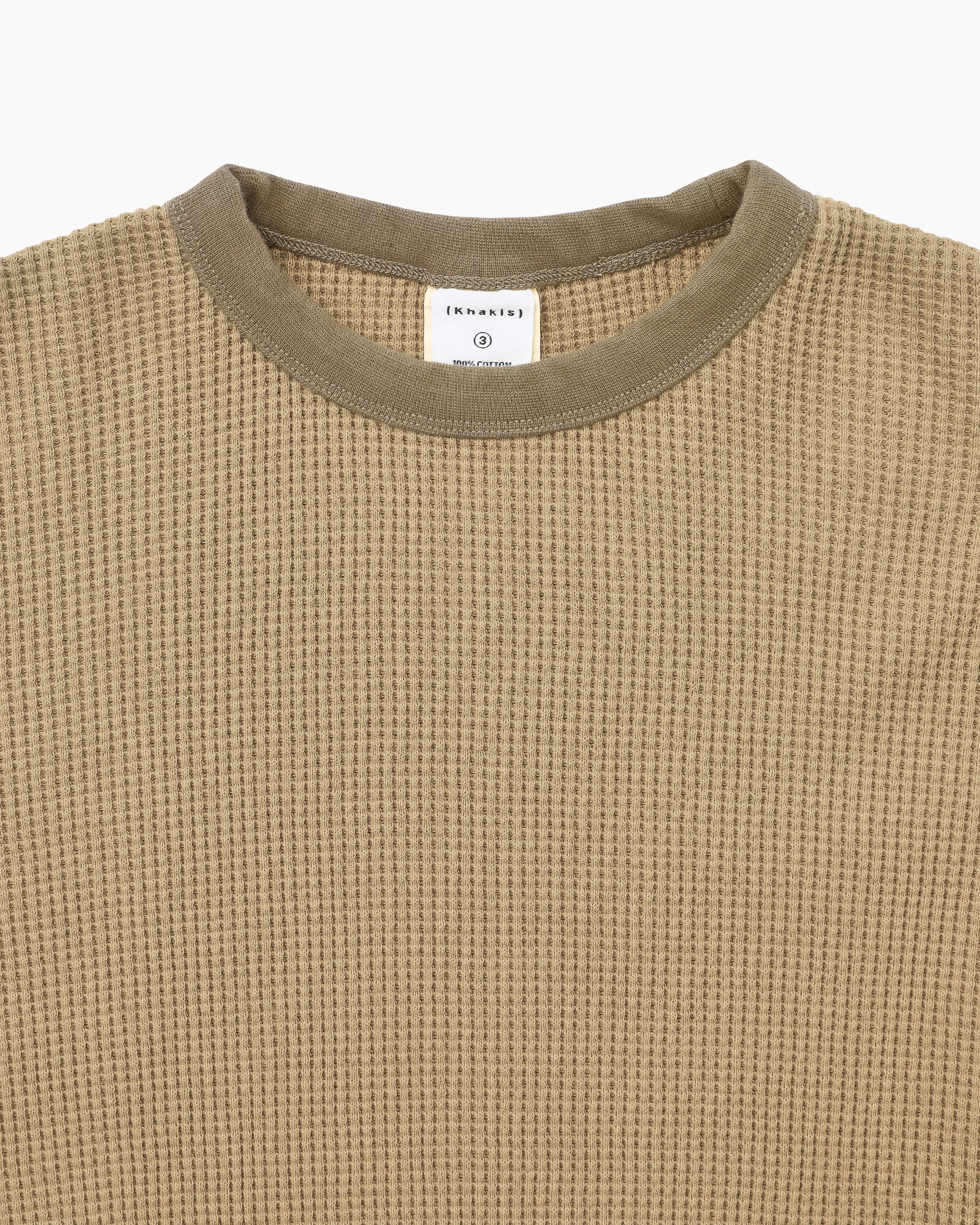 Khakis - Waffle Crewneck (Tan) product image 2 | TRAB K-Fashion Australia