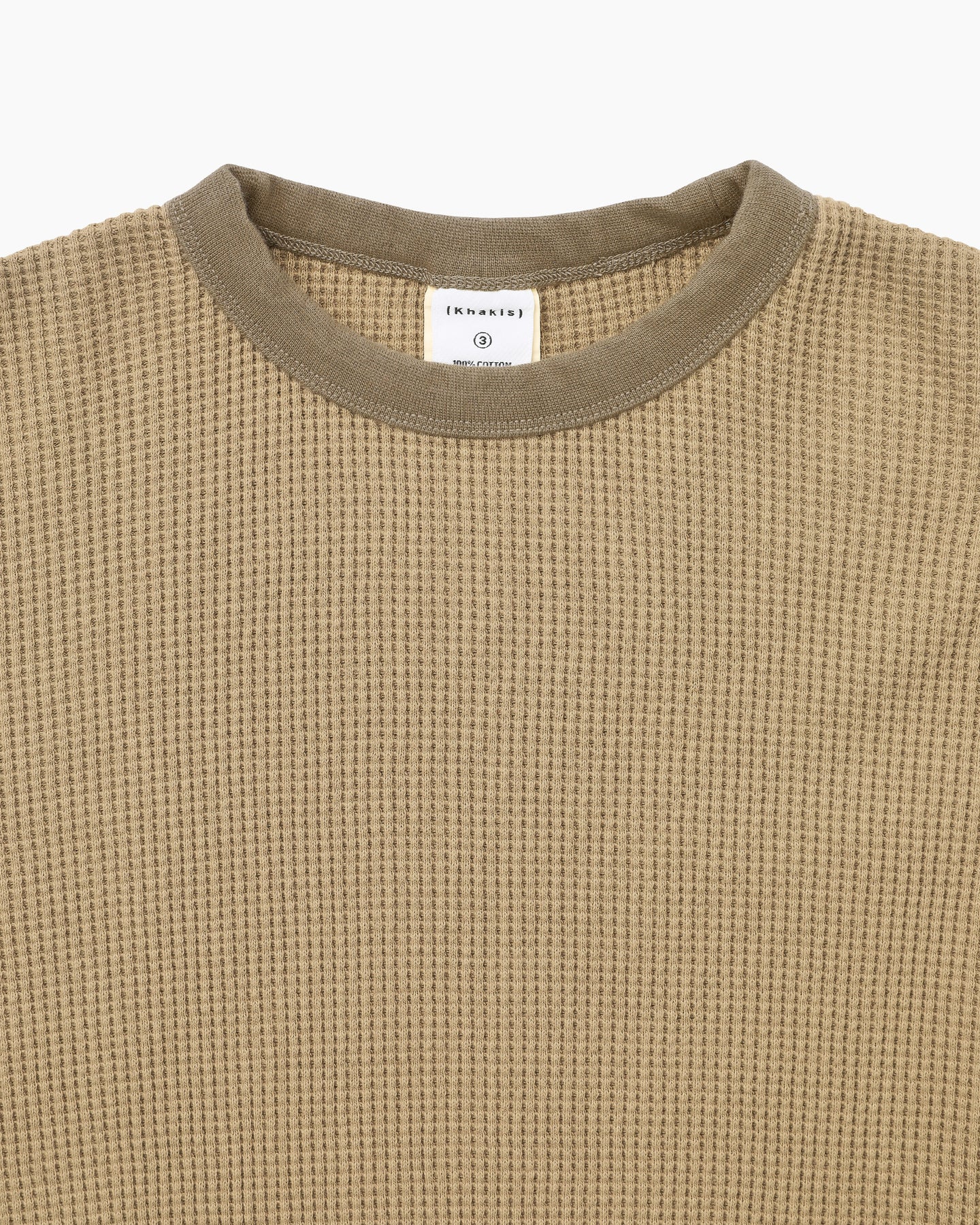 Khakis - Waffle Crewneck (Tan) product image 2 | TRAB K-Fashion Australia