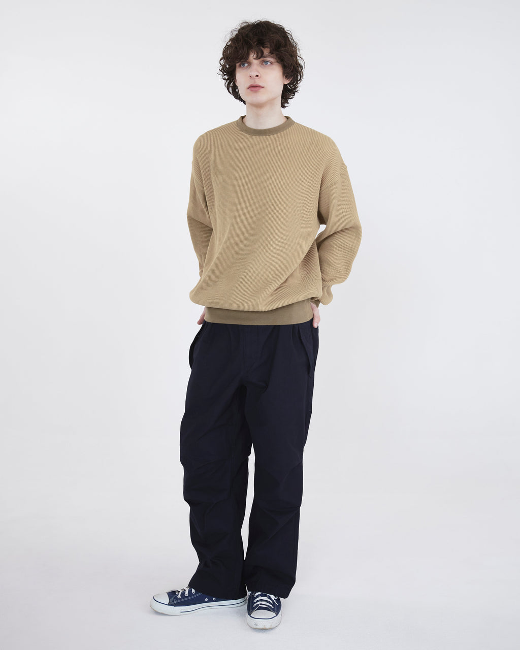 Khakis - Waffle Crewneck (Tan) product image 6 | TRAB K-Fashion Australia