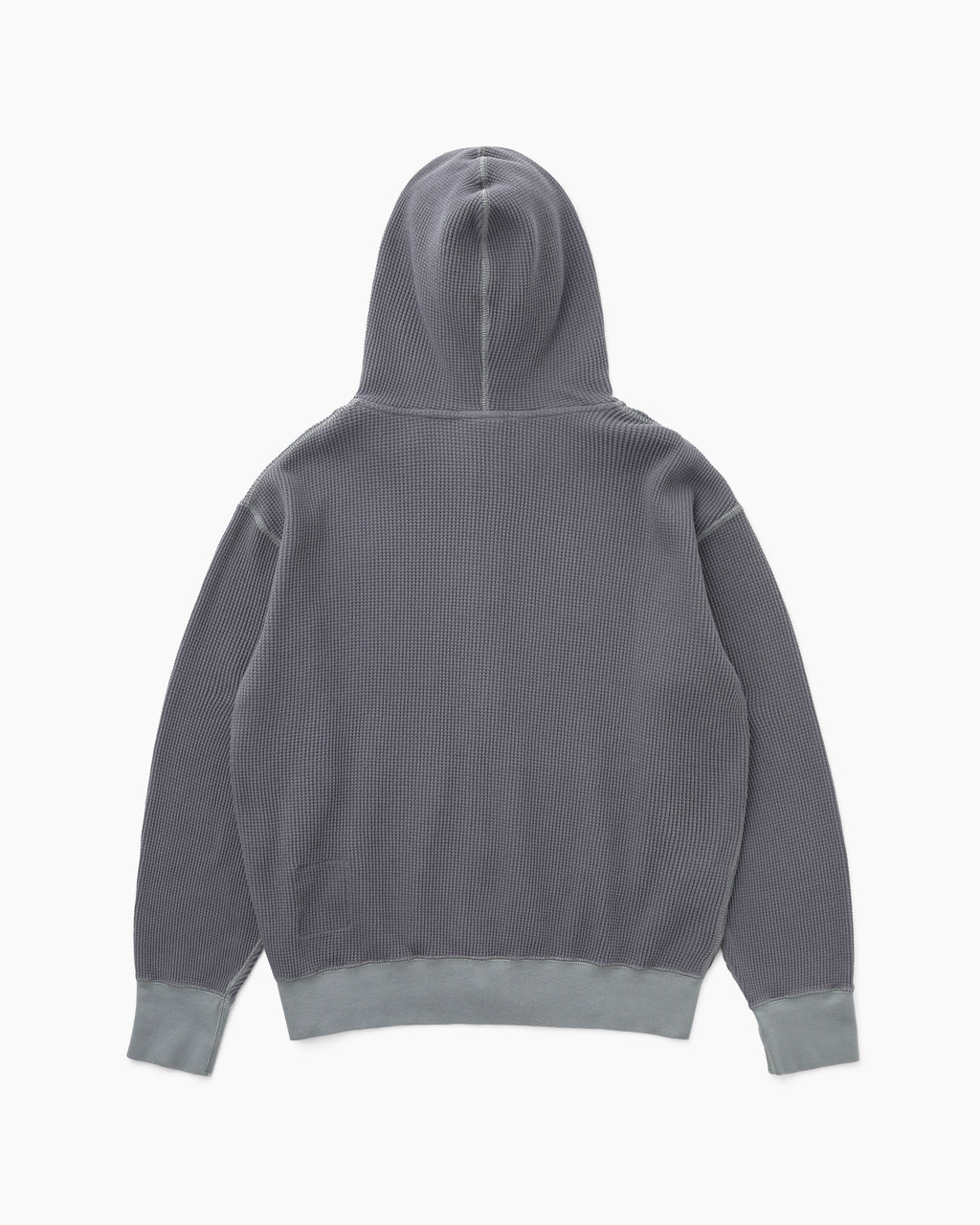Khakis - Waffle Full Zip Hoodie (Faded Black) product image 4 | TRAB K-Fashion Australia