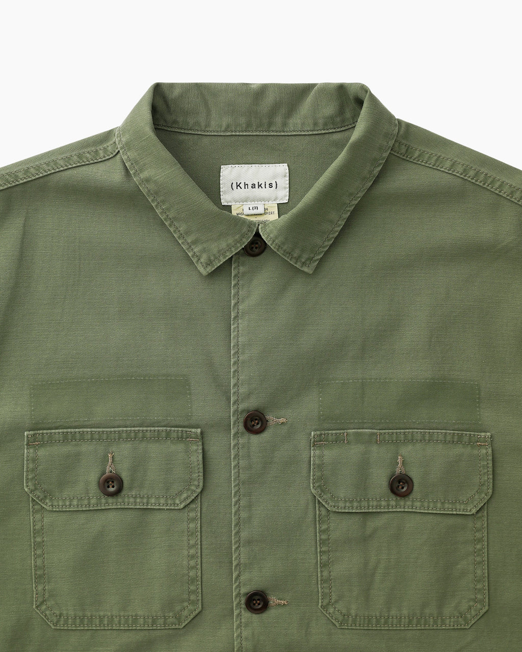 Khakis - Washed Field Shirt (Army Green) product image 2 | TRAB K-Fashion Australia