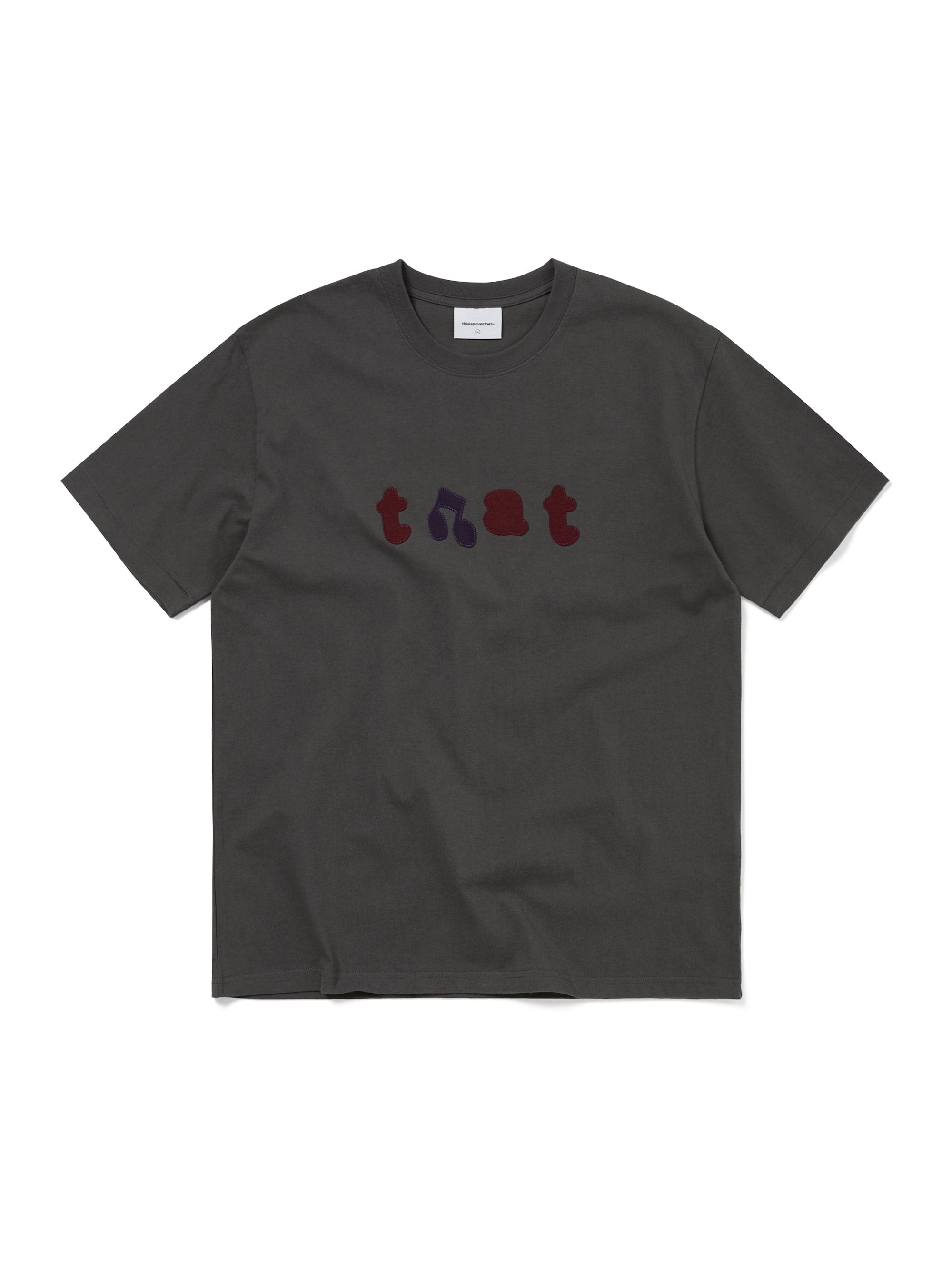 thisisneverthat - that Applique Tee (Charcoal) product image 1 | TRAB K-Fashion Australia