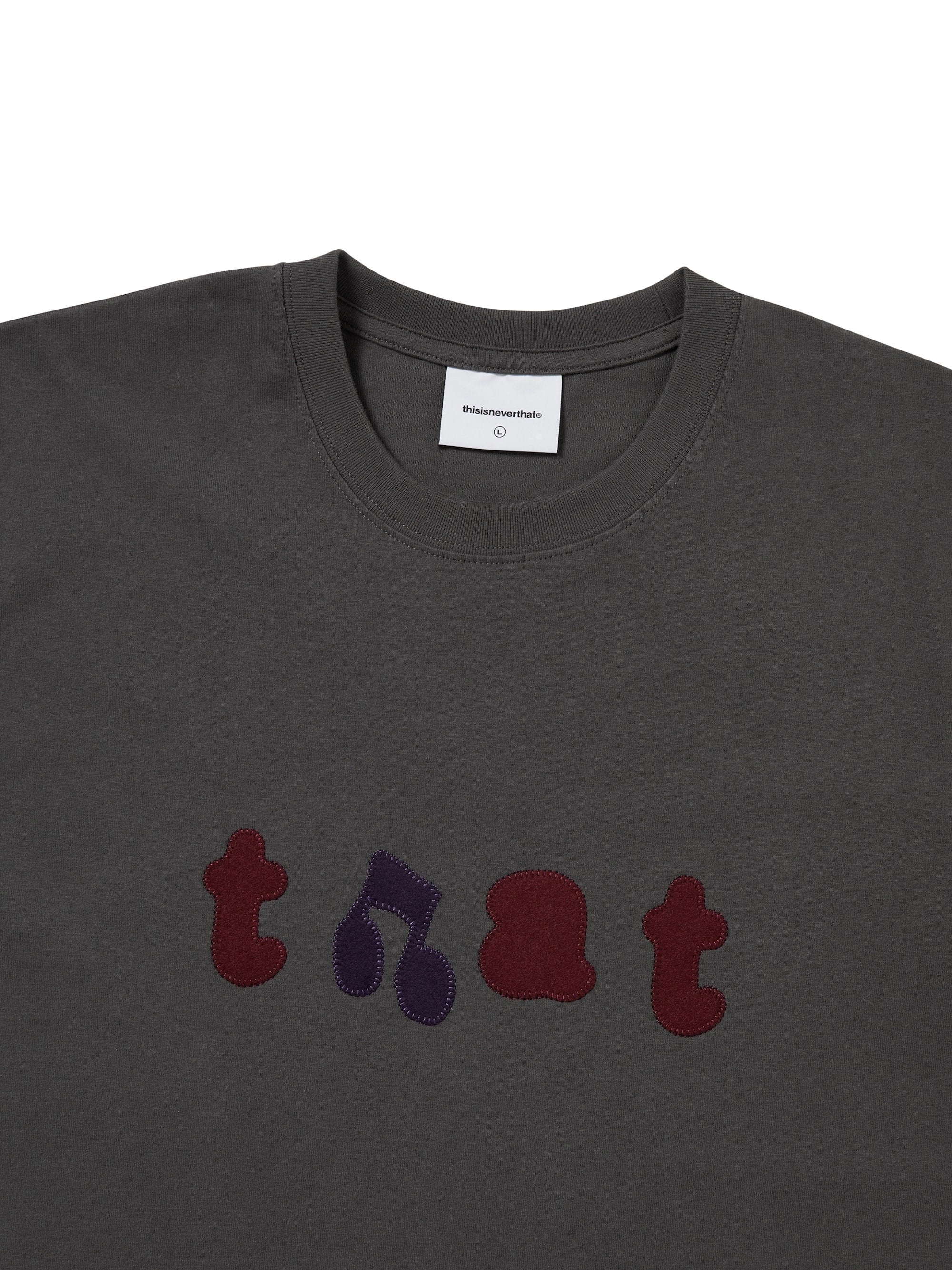 thisisneverthat - that Applique Tee (Charcoal) product image 2 | TRAB K-Fashion Australia