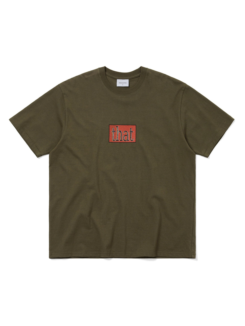 thisisneverthat - that Glitched Logo Tee (Olive) product image 1 | TRAB K-Fashion Australia
