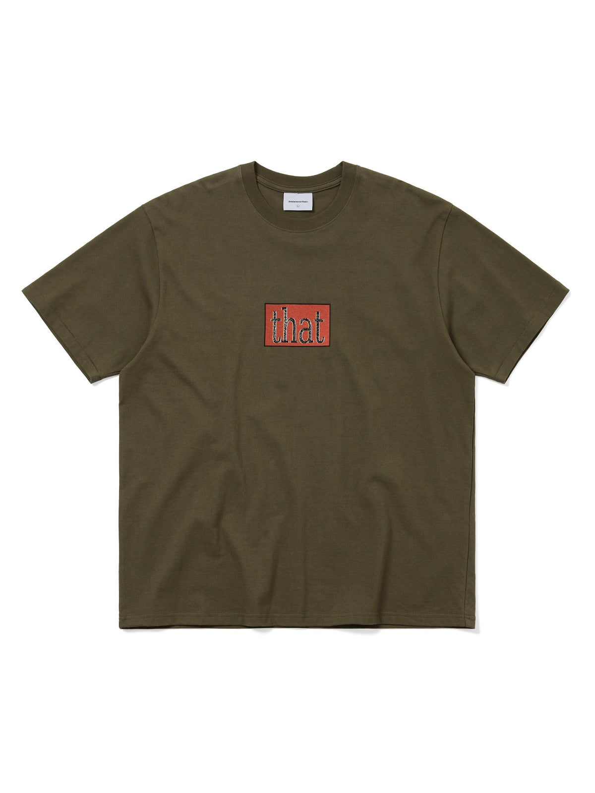 thisisneverthat - that Glitched Logo Tee (Olive) product image 1 | TRAB K-Fashion Australia