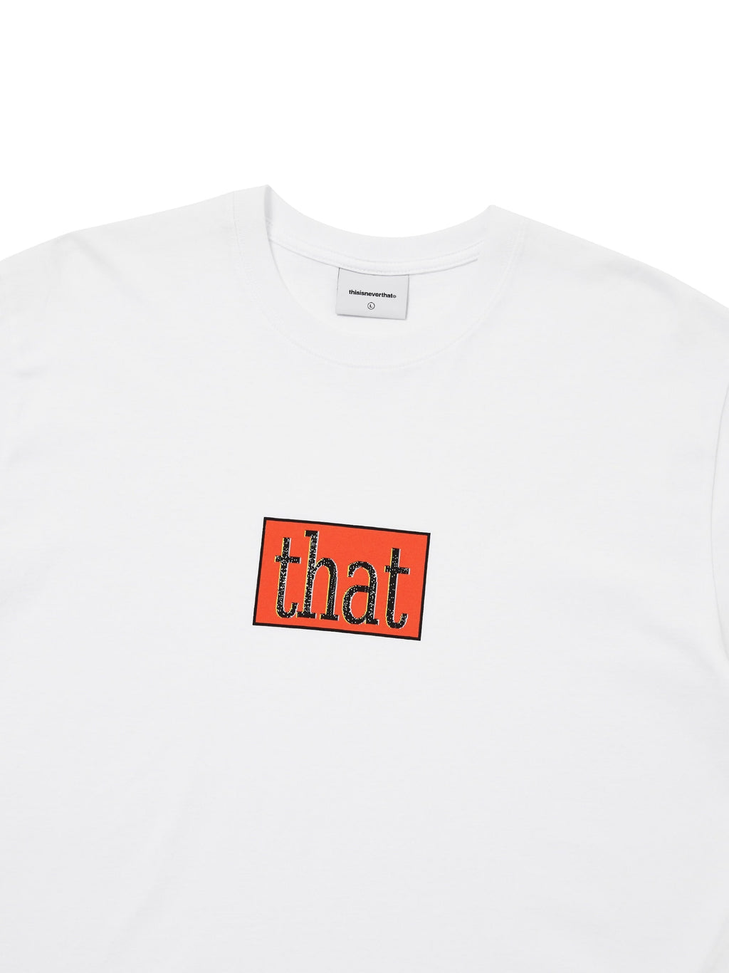 thisisneverthat - that Glitched Logo Tee (White) product image 2 | TRAB K-Fashion Australia
