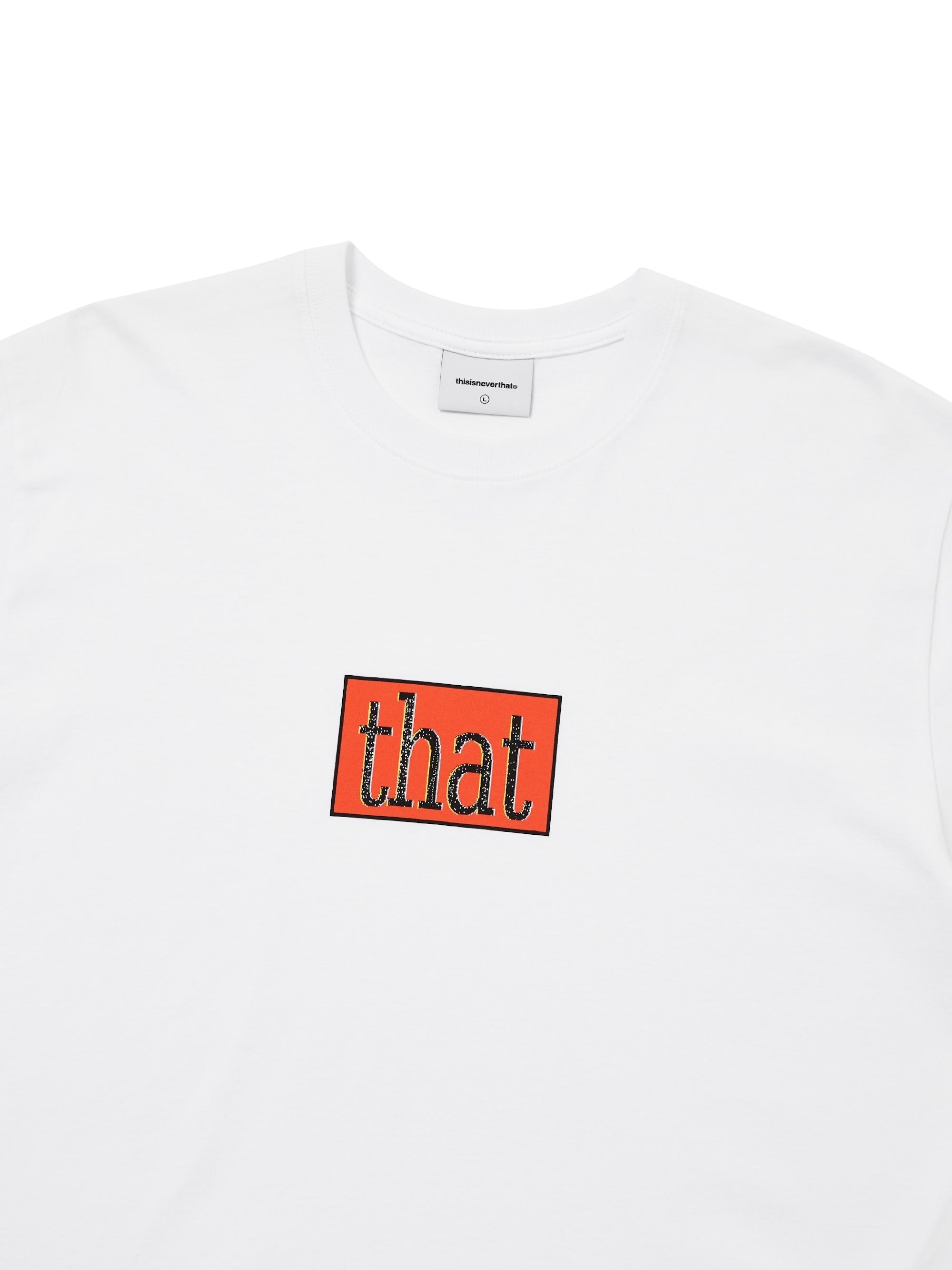 thisisneverthat - that Glitched Logo Tee (White) product image 2 | TRAB K-Fashion Australia