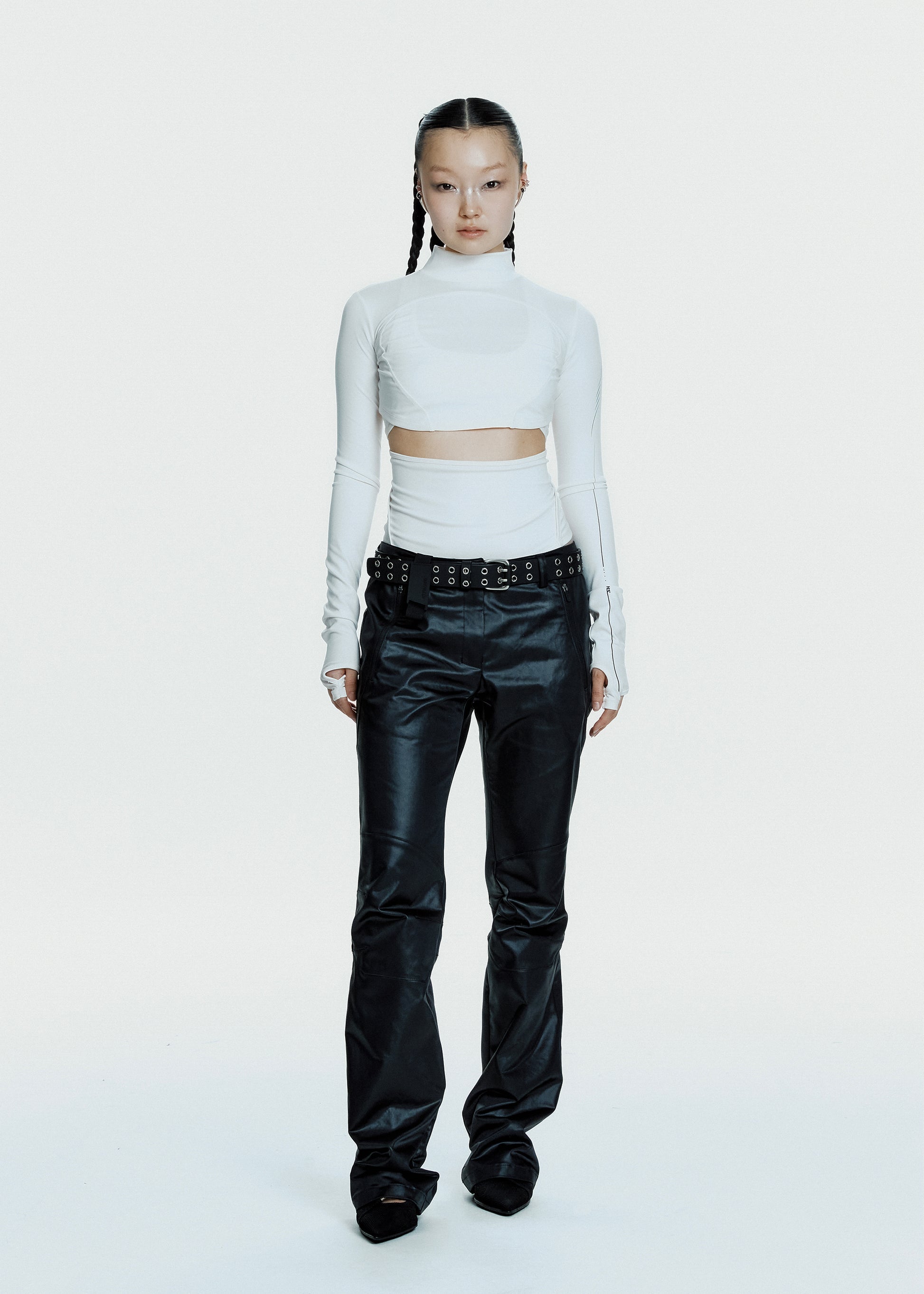 Hyein Seo - Double Layer Crop Top (White) product image 5 | TRAB K-Fashion Australia