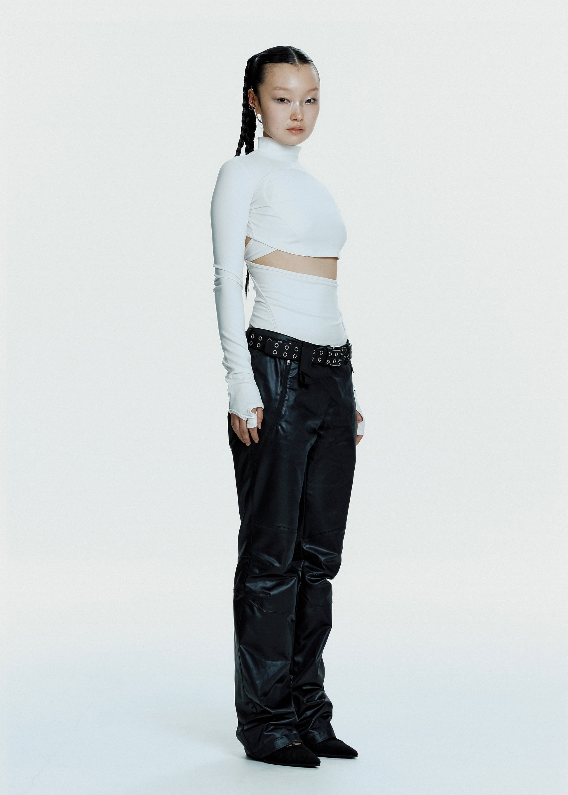 Hyein Seo - Double Layer Crop Top (White) product image 6 | TRAB K-Fashion Australia