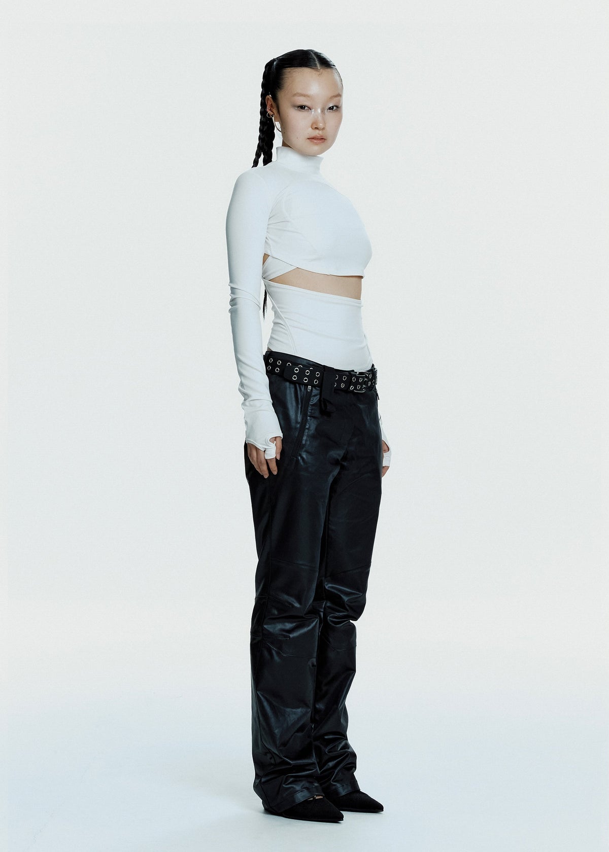 Hyein Seo - Double Layer Crop Top (White) product image 10 | TRAB K-Fashion Australia
