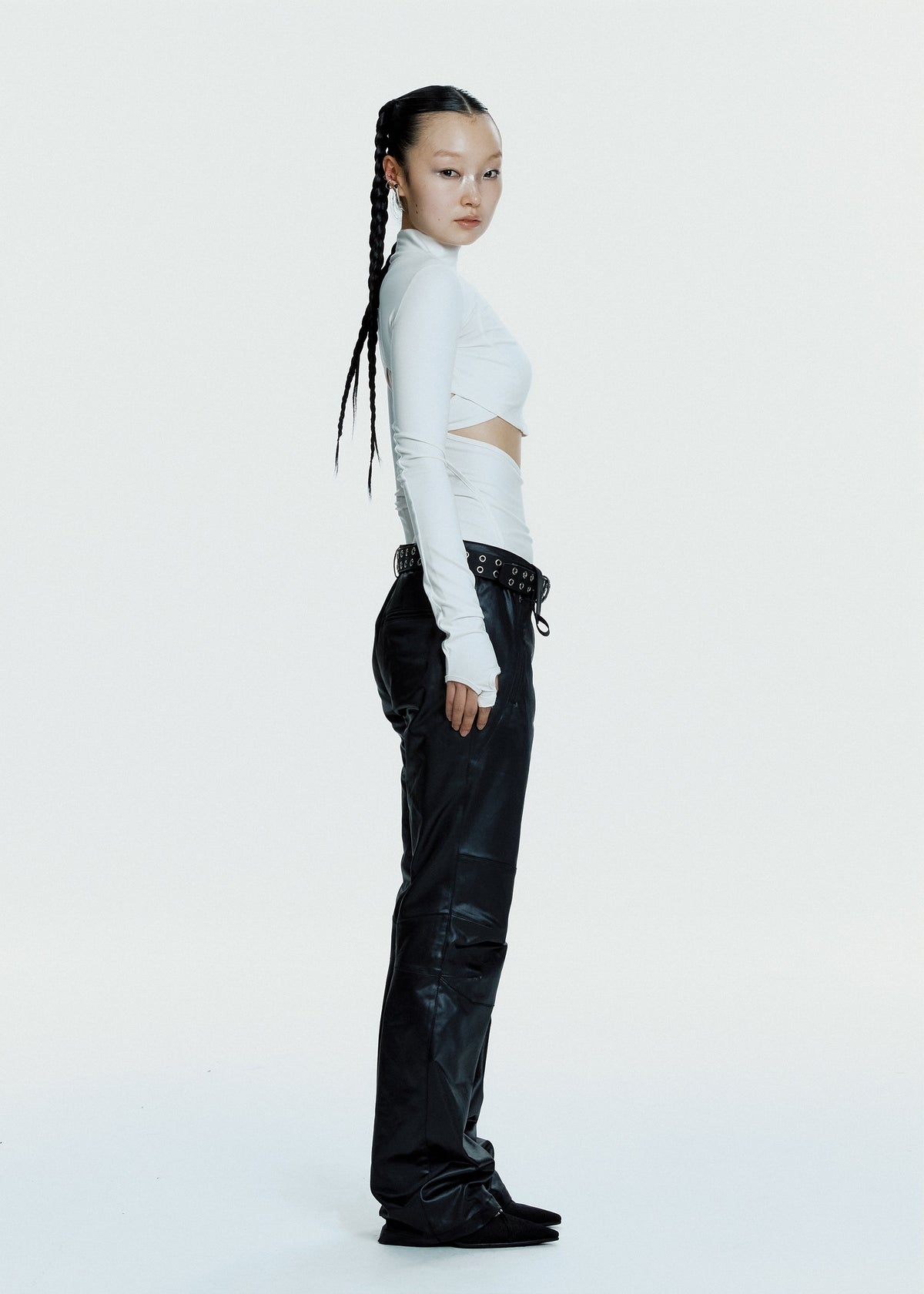 Hyein Seo - Double Layer Crop Top (White) product image 11 | TRAB K-Fashion Australia