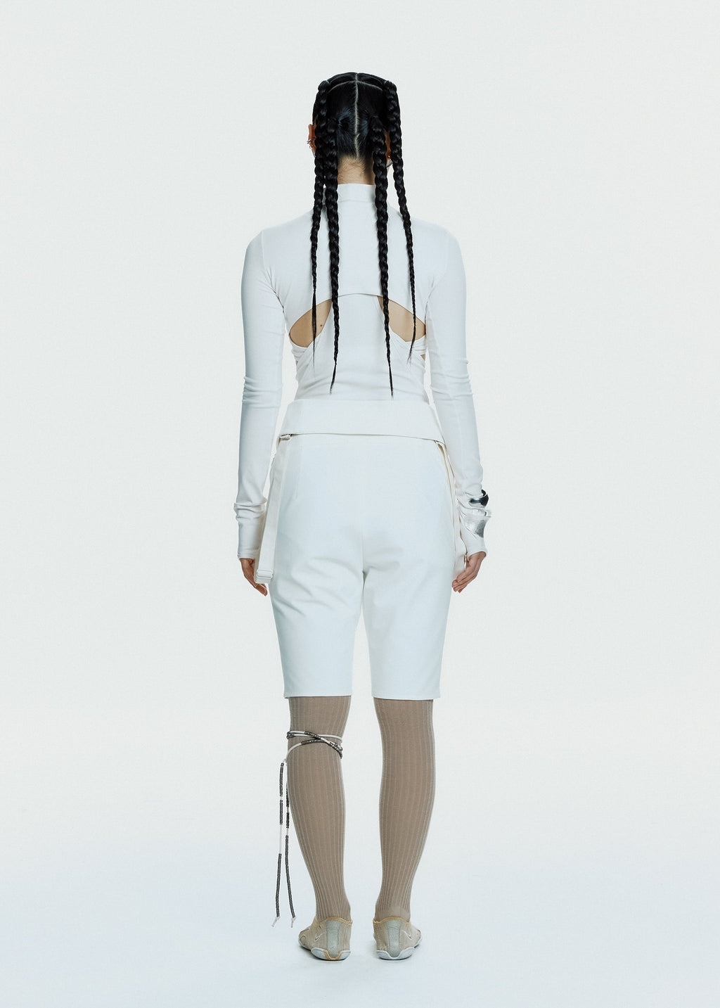 Hyein Seo - Double Layer Crop Top (White) product image 8 | TRAB K-Fashion Australia