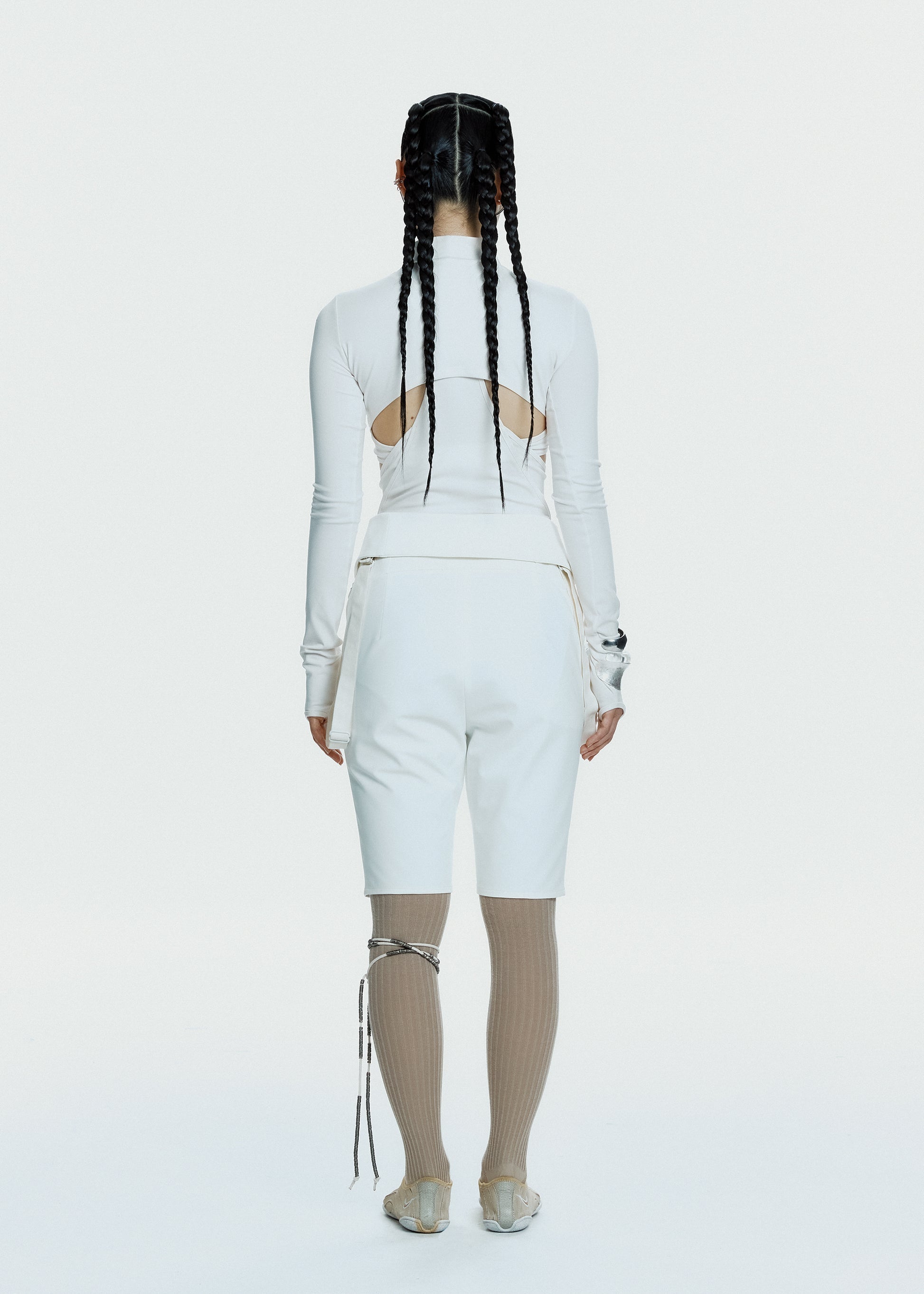 Hyein Seo - Double Layer Crop Top (White) product image 4 | TRAB K-Fashion Australia