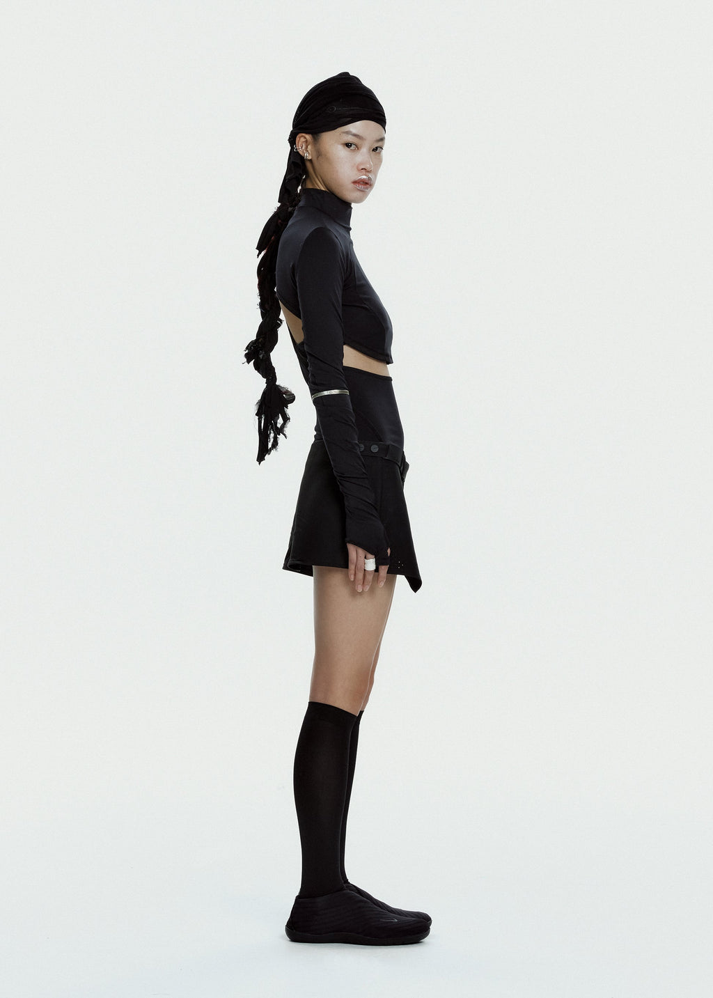 Hyein Seo - Racer Mini Skirt (Black) product image 9 | TRAB K-Fashion Australia