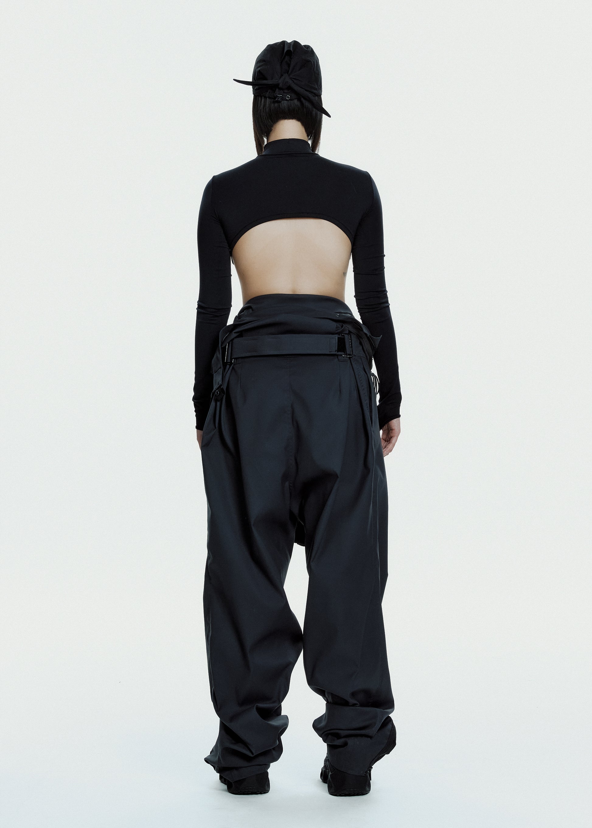 Hyein Seo - Double Layer Crop Top (Black) product image 8 | TRAB K-Fashion Australia