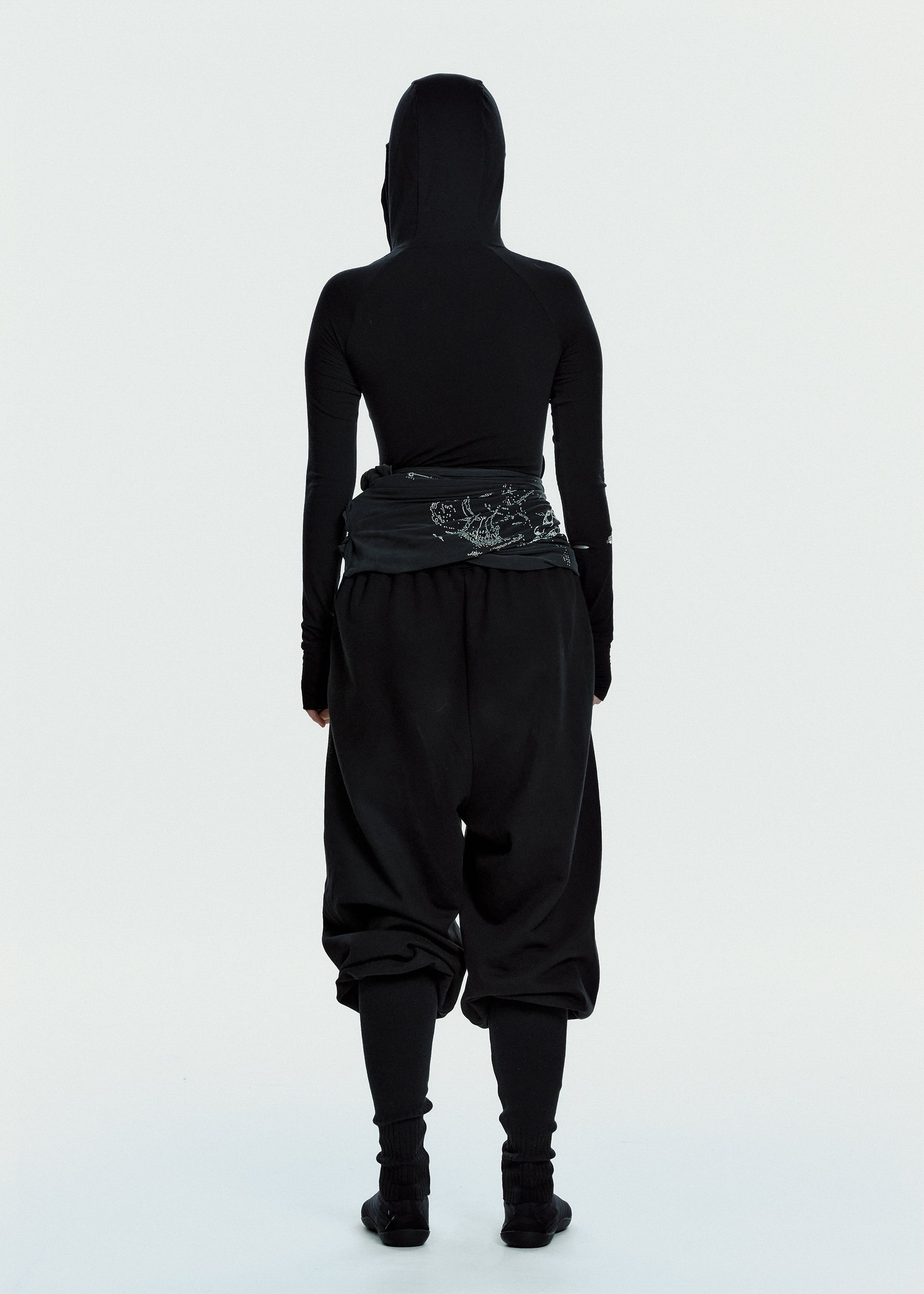 Hyein Seo - Hooded Shirring Top (Black) product image 4 | TRAB K-Fashion Australia