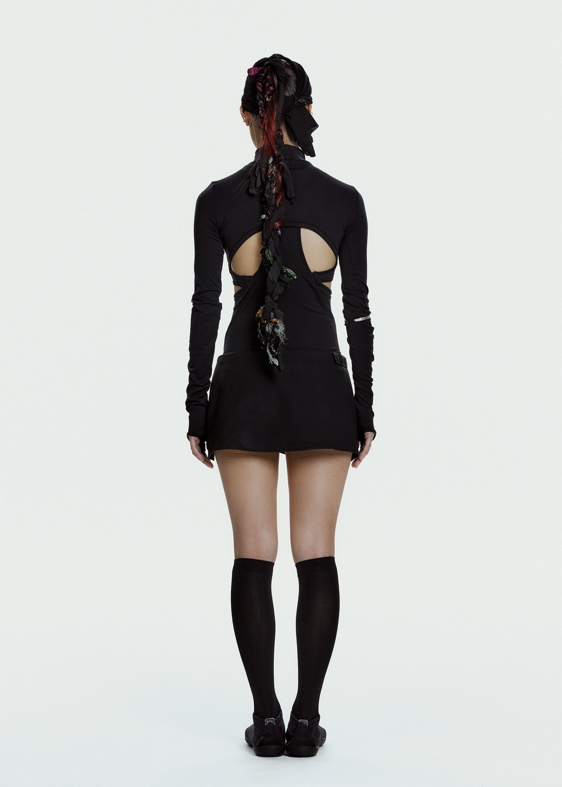 Hyein Seo - Racer Mini Skirt (Black) product image 10 | TRAB K-Fashion Australia