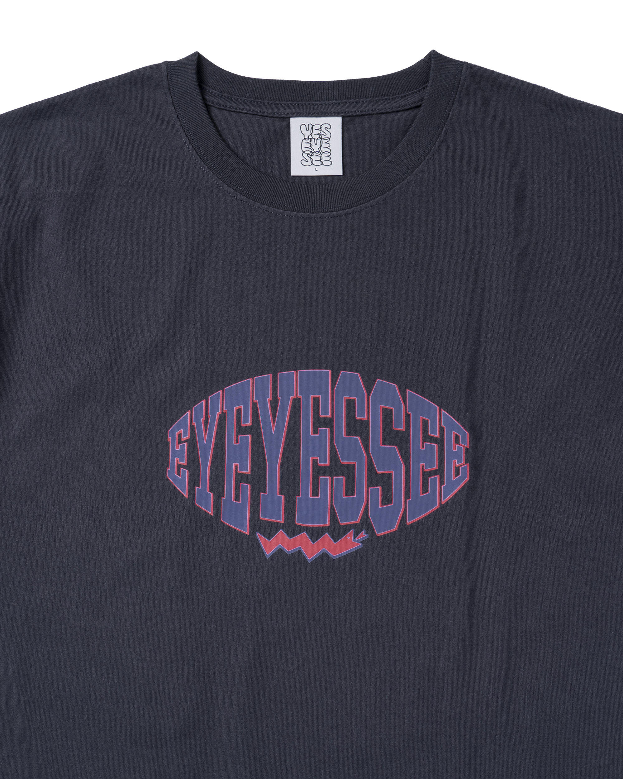 yeseyesee - Y.E.S Oval Logo Tee (Charcoal) product image 3 | TRAB K-Fashion Australia